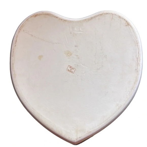 𝅺Vintage1960's White Ironstone Heart Baking Dish Serving‎ Tray - Picture 5 of 5